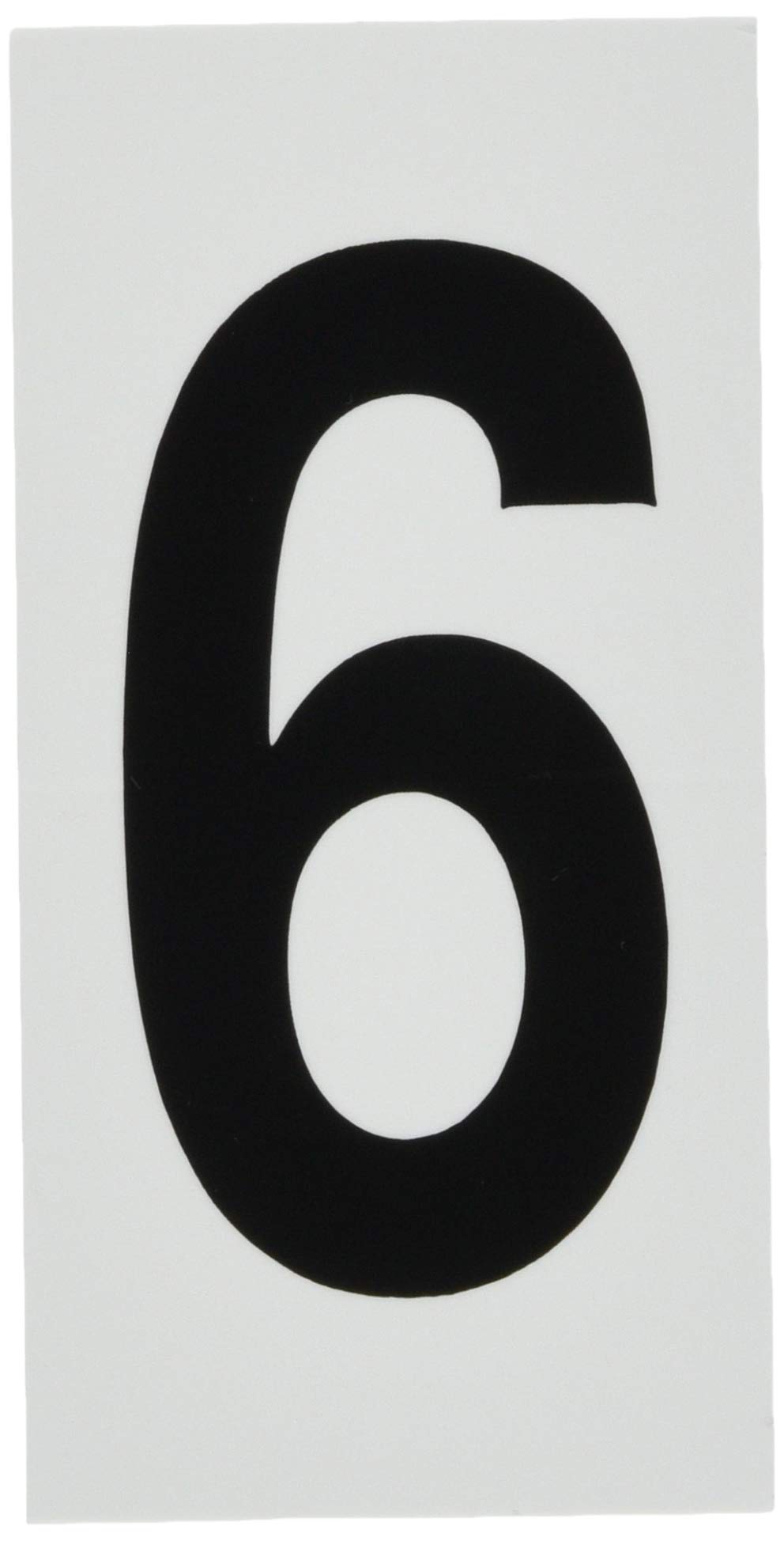 Amazon.co.jp: 数字ステッカー 数字-6(特大) 100×50mm 1種10枚1組